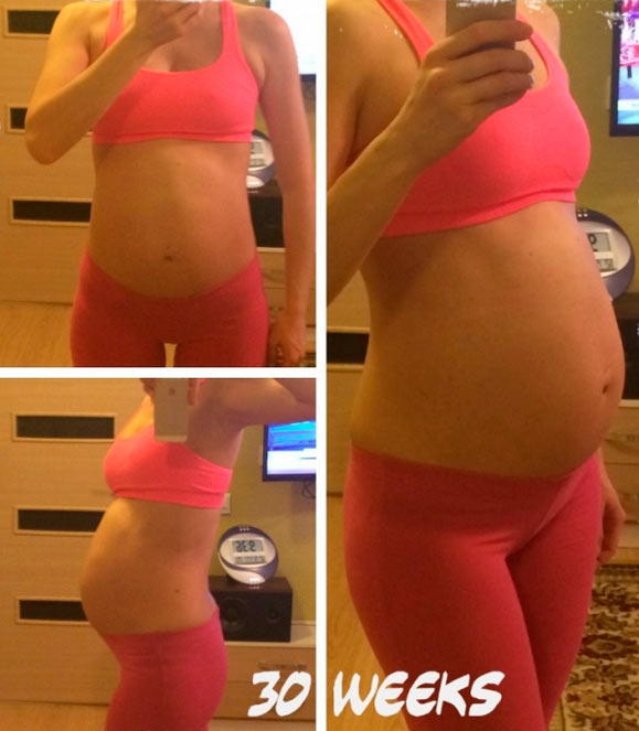Фото живота на 30 неделе беременности