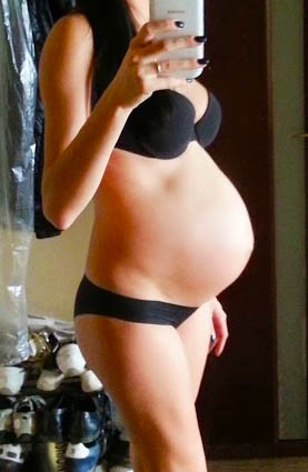Фото живота на 33 неделе беременности