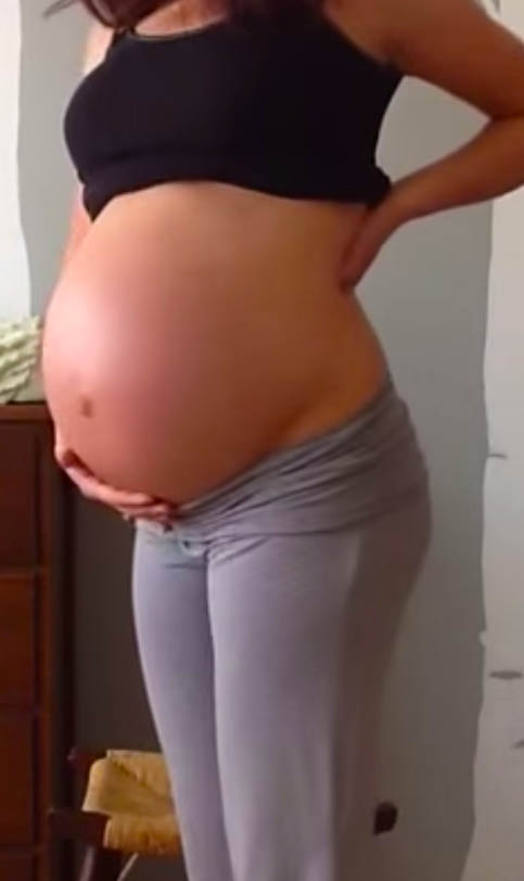 Фото живота на 34 неделе беременности