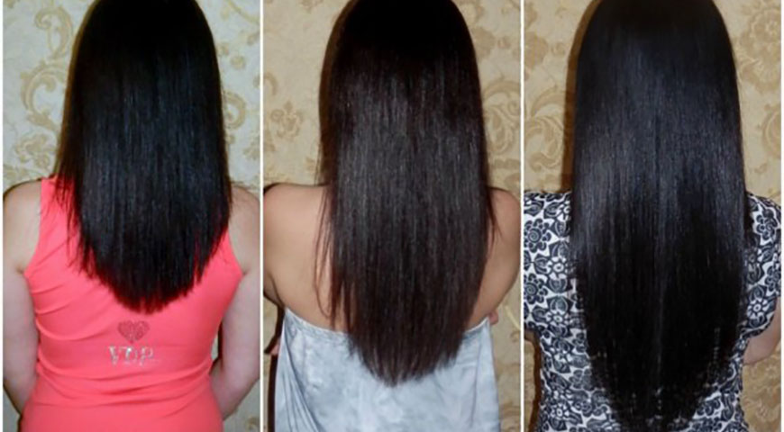 Репейное масло для волос: до и после